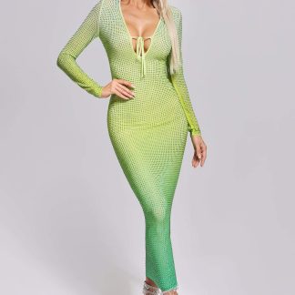 Nyiasia Crystallised Maxi Dress